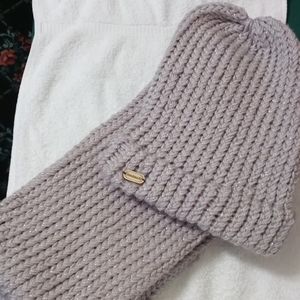 Homeenade Grey/Silver Hat/Scarf Set